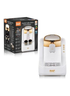 Generic Turkish Coffee Maker 2 Cup RAF (R.111) /0.8L Tank/Waste Water Tray/Self Cleaning/700W (White) 