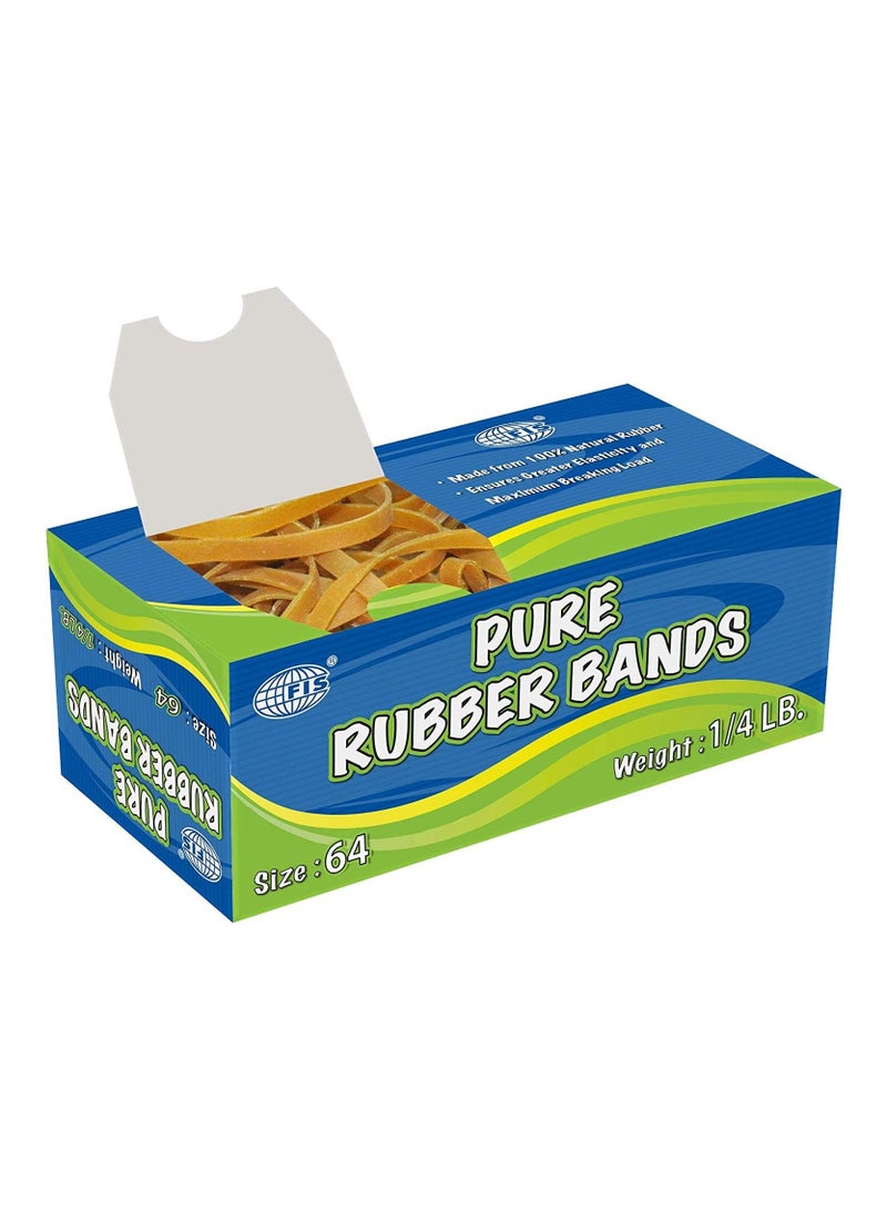 FIS Pure Rubber Bands 64 Size, 1/4 LB - FSRB64 - Image 1