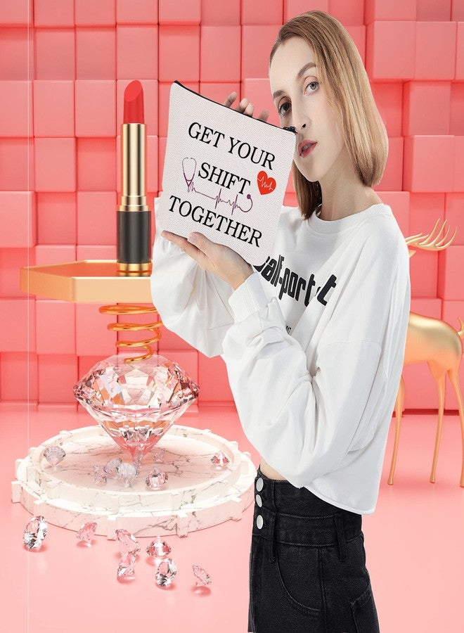 LEVLO ICU Nurse Gifts Get Your Shift Together Makeup Bags Nursing Gifts (Get Your Shift Together) - Image 5