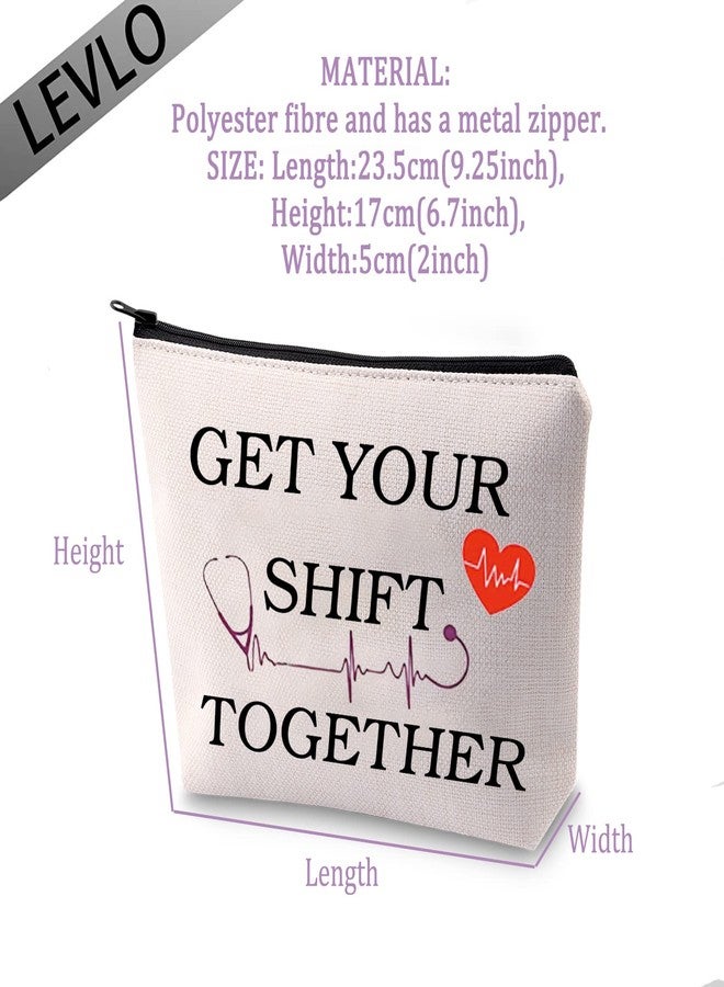 LEVLO ICU Nurse Gifts Get Your Shift Together Makeup Bags Nursing Gifts (Get Your Shift Together) - Image 2