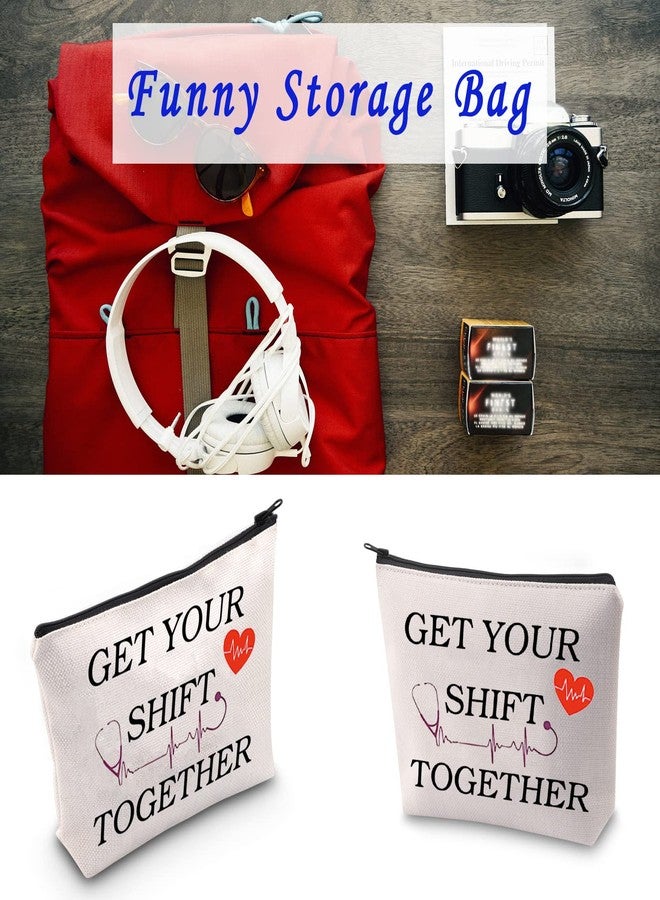 LEVLO ICU Nurse Gifts Get Your Shift Together Makeup Bags Nursing Gifts (Get Your Shift Together) - Image 4