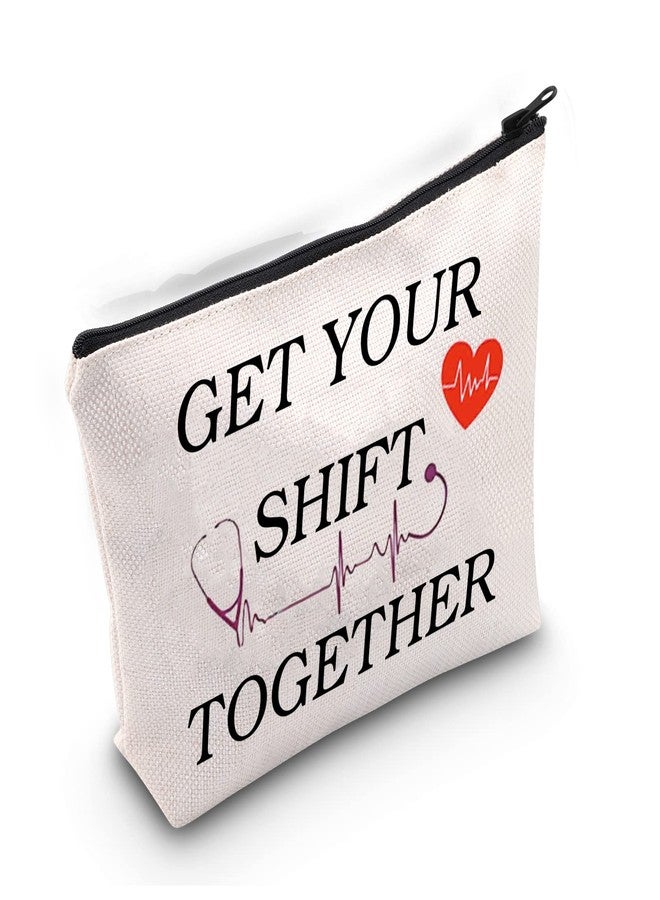 LEVLO ICU Nurse Gifts Get Your Shift Together Makeup Bags Nursing Gifts (Get Your Shift Together) - Image 1