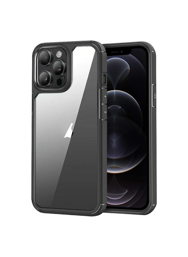 اس-توب جراب لهاتف iPhone 12 Pro مصنوع من مادة الأكريليك والبولي يوريثين الحراري الشفافة المقاومة للصدمات - Image 1