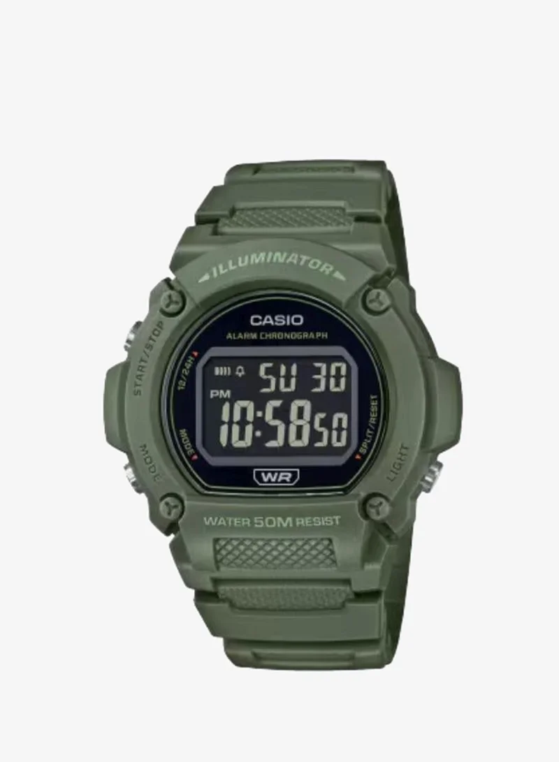 Casio Men's Resin Digital Watch W-219HC-3BVDF - 47.1 mm