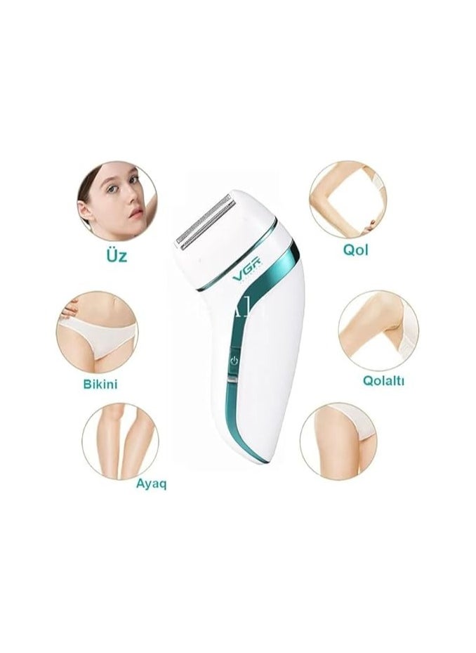 ماركة غير محددة - ماكينة إزالة الشعر V-731 – 3 في 1، ماكينة حلاقة كهربائية احترافية لإزالة شعر الجسم بالكامل - Image 1