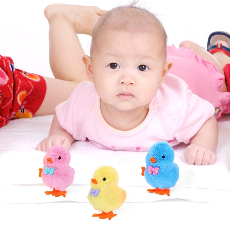 3Pcs Wind Up Chicken Toy Novelty Jumping Clockwork Easter Random Color Fun Skill Development - Image 5