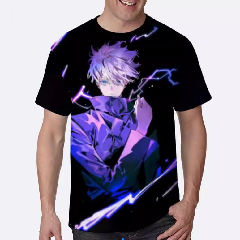 Summer Personality 3Dt Shirt Men'S Casual Simple One Piece Printed Short-Sleeved T-Shirt - Image 2