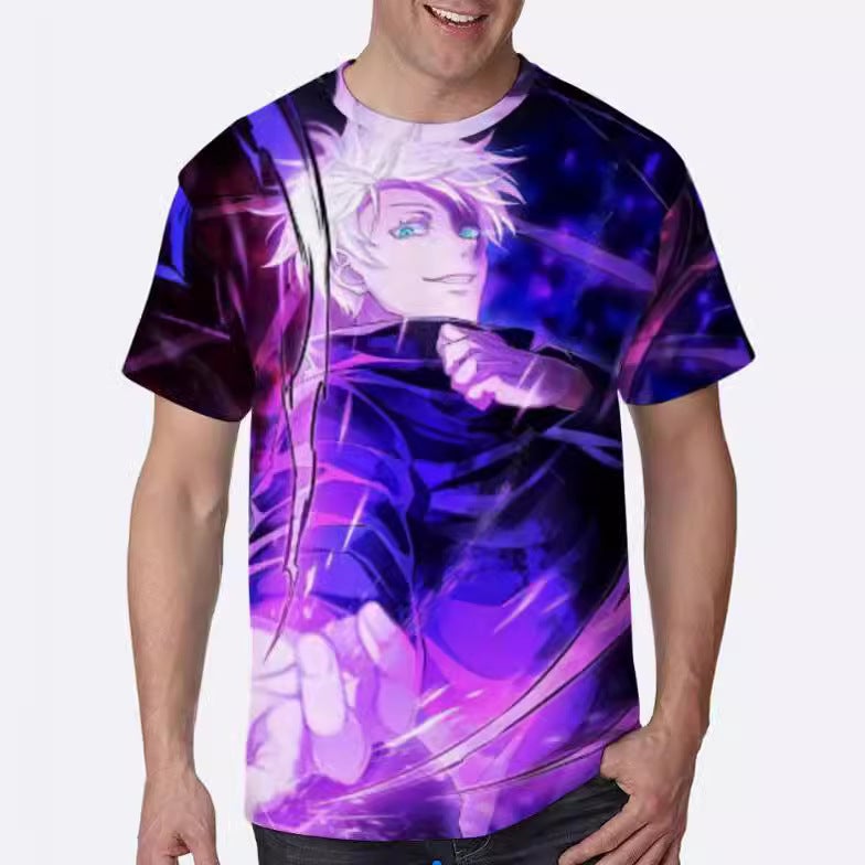 Summer Personality 3Dt Shirt Men'S Casual Simple One Piece Printed Short-Sleeved T-Shirt - Image 3
