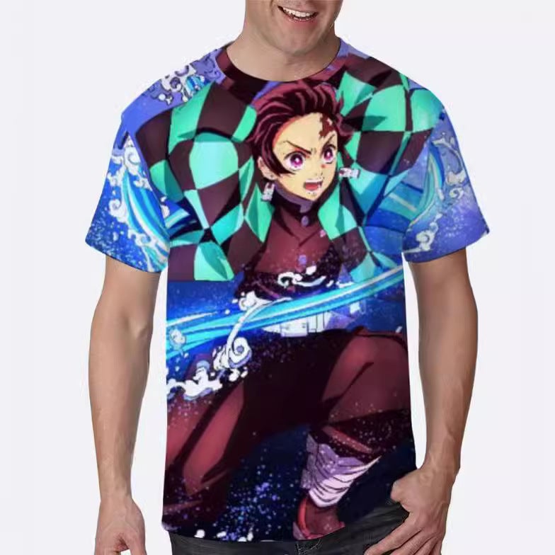 Summer Personality 3Dt Shirt Men'S Casual Simple One Piece Printed Short-Sleeved T-Shirt - Image 4