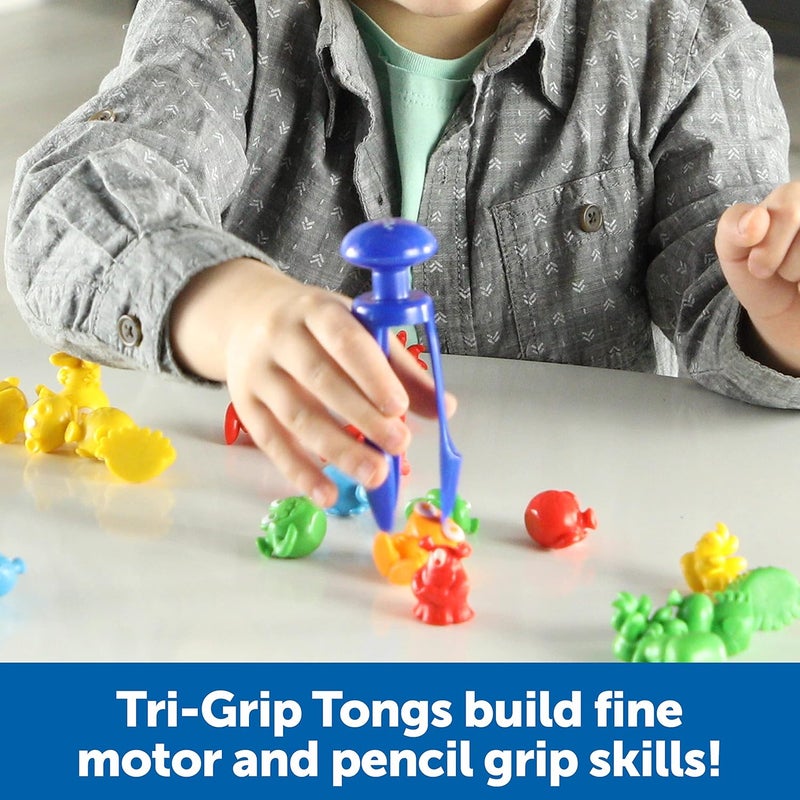 Learning Resources Grab & Sort Fine Motor Alien Counters, STEM Toys for Kids, Space Décor, Preschool Fine Motor Skills, PreK Manipulatives, 37 Pieces, Age 3+ - Image 3