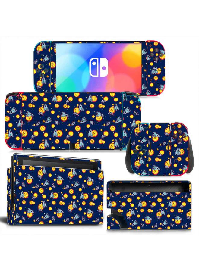Switch Oled Game Machine Full Body Color Sticker Star Color Sticker Film Handle Sticker Charger Sticker-Color:TN-NSOLED-0566 - Image 4