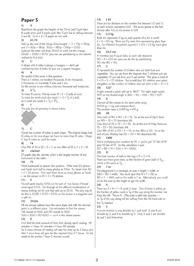 null - 11+ GL Maths Practice Papers: Ages 10-11 - Pack 2 (with Parents' Guide & Online Edition) - Image 1