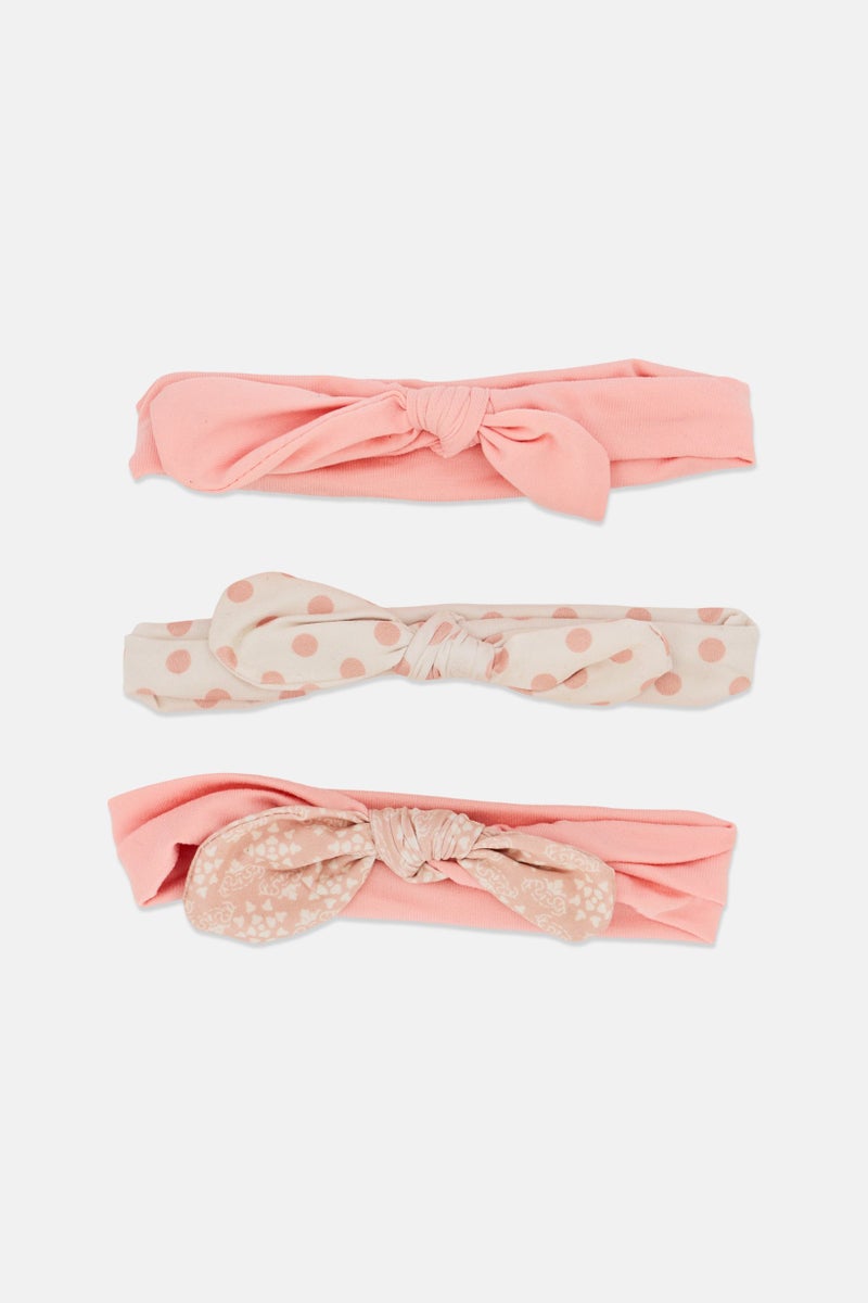 Expressions Toddlers Girl 3 Pieces Headwrap With Bow Set, Multicolor - Image 2