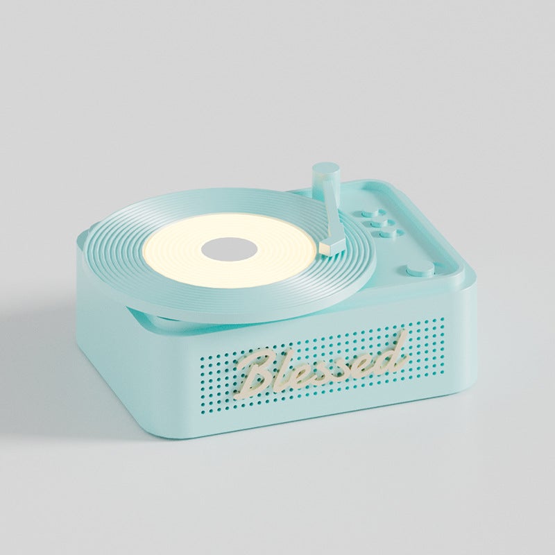 Little Lucky Wireless Bluetooth Speaker Retro Vinyl Record Turntable High Quality Desktop Portable Creative Home Speaker - Image 1
