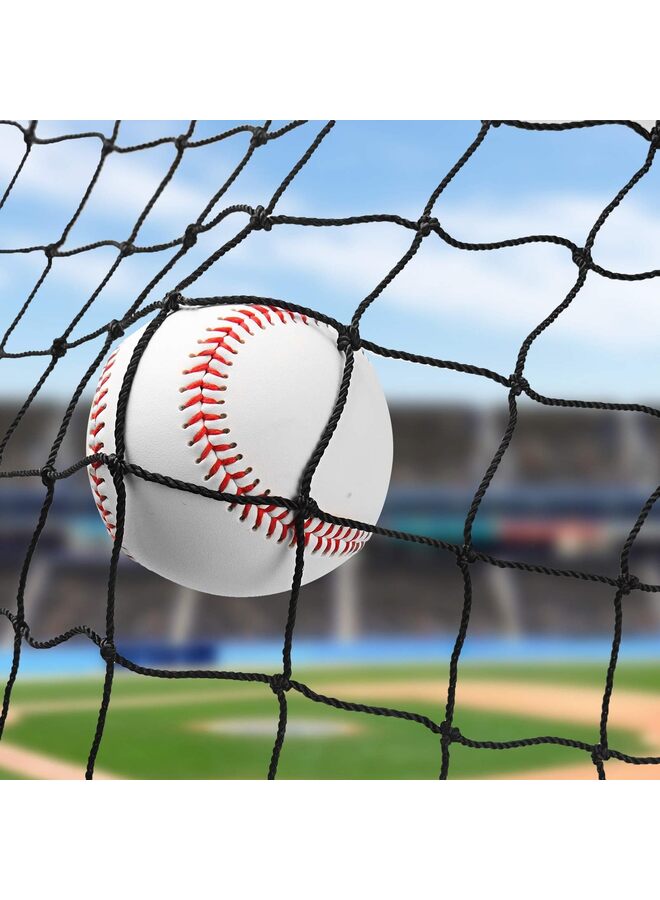 LAMAY Baseball Softball Backstop Nets, Heavy Duty Sports Netting Barrier Nylon Baseball Netting 10'x20'/10'x30'(Net Only)(6M) - Image 1