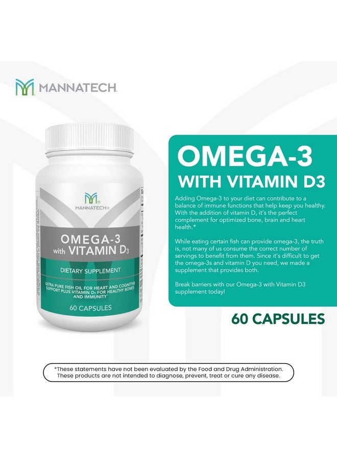Mannatech Omega3 With Vitamin D3 For Bone And Heart Health Made Of The Highest Quality Pure Fish Oil - Image 4