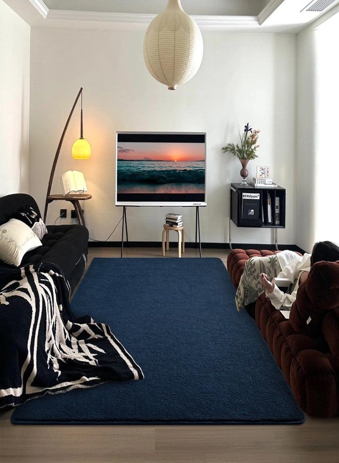 DweIke Modern Rug for Bedroom Living Room 4x6ft Memory Foam Indoor Rug Minimalist Decoration Fluffy Rug for Boys Girls Teens with Super Soft Touch - Image 4