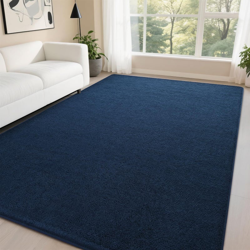 DweIke Modern Rug for Bedroom Living Room 4x6ft Memory Foam Indoor Rug Minimalist Decoration Fluffy Rug for Boys Girls Teens with Super Soft Touch - Image 1