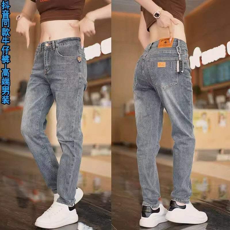 Unisex Classic Denim Jeans Loose Fit Daily Outdoor Wear - Image 1