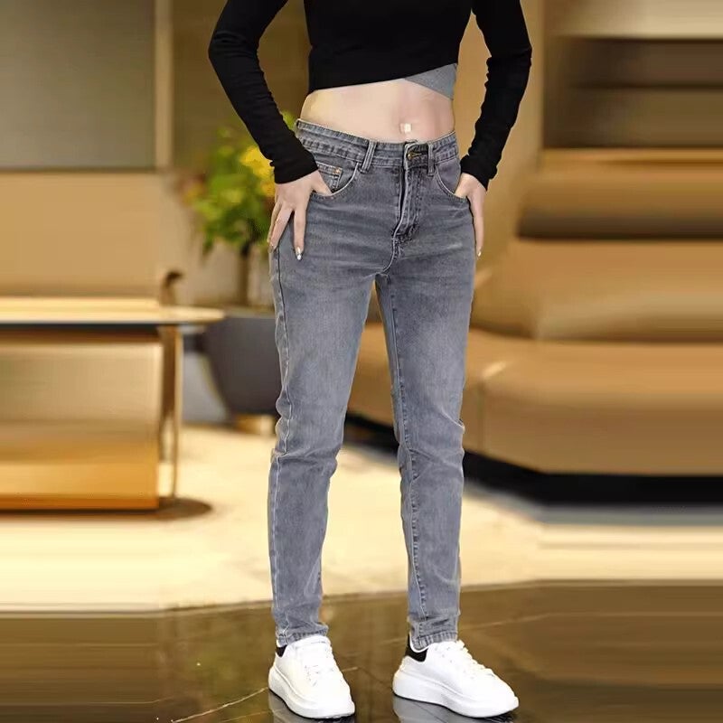 Unisex Classic Denim Jeans Loose Fit Daily Outdoor Wear - Image 4