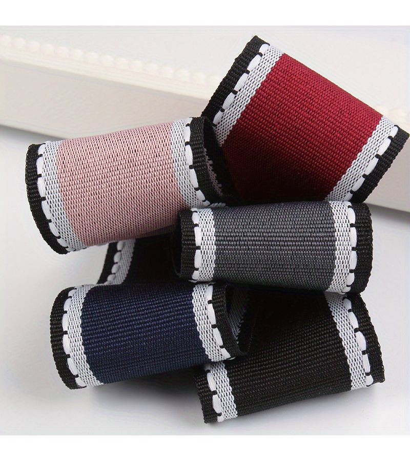 Handmade Double Sided Ribbon Hair Addition 1.5inch Wide Brimmed Jumper Contrast Color - Image 2