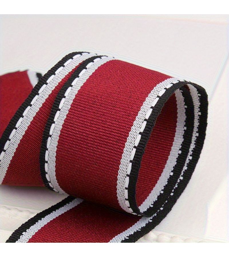 Handmade Double Sided Ribbon Hair Addition 1.5inch Wide Brimmed Jumper Contrast Color - Image 4
