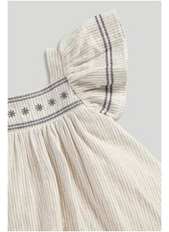 mothercare Striped Occasion Dress and Knickers  - Image 3