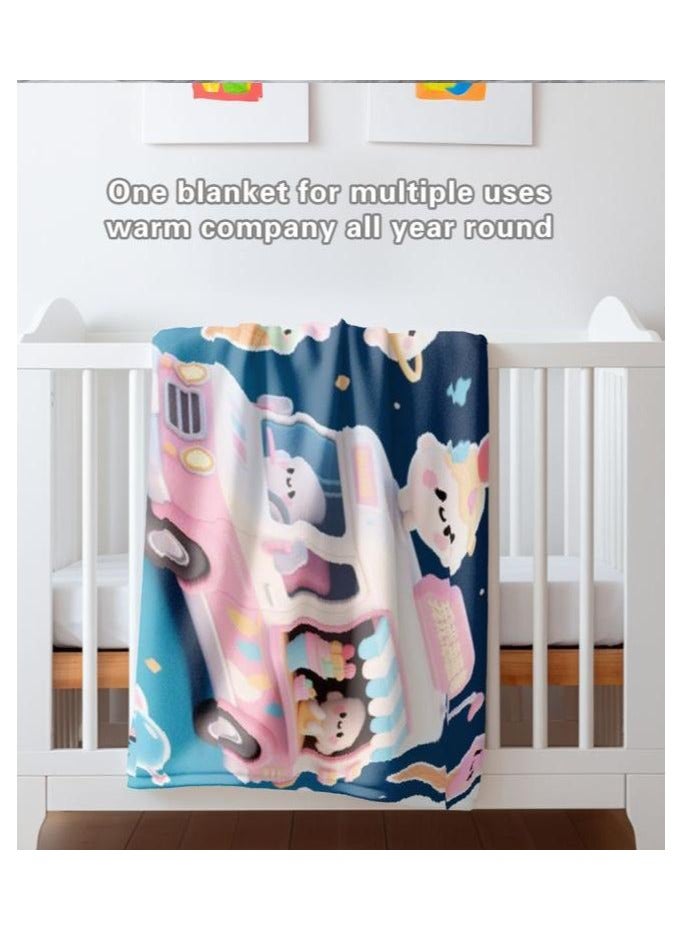 general Children's or student cartoon flannel thin blanket (warm and comfortable, suitable for sleep, games) 100cm*150cm - 843 - Image 5