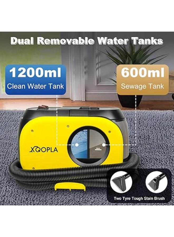 Xoopla Portable Carpet Spot and Upholstery Cleaner, Lightweight Handheld Deep Cleaner Machine for Pet Stains, Sofa, Rug, Mattress, Car Seat and Curtain - Image 2