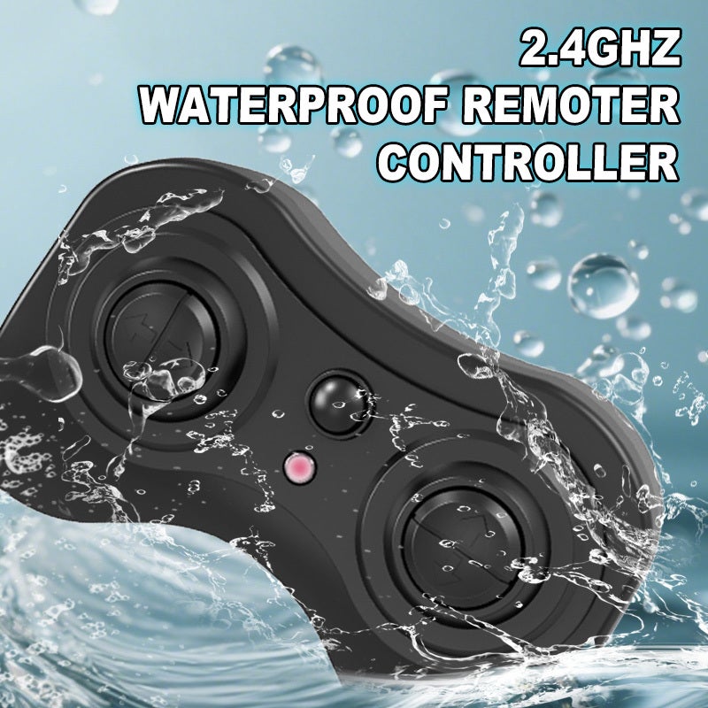 JJRC Amphibious Stunt Car 24x15x12 CM Silver 2.4G Long-Distance Control - 360° Rotation Remote Control Car for Land Water Adventures - Image 3