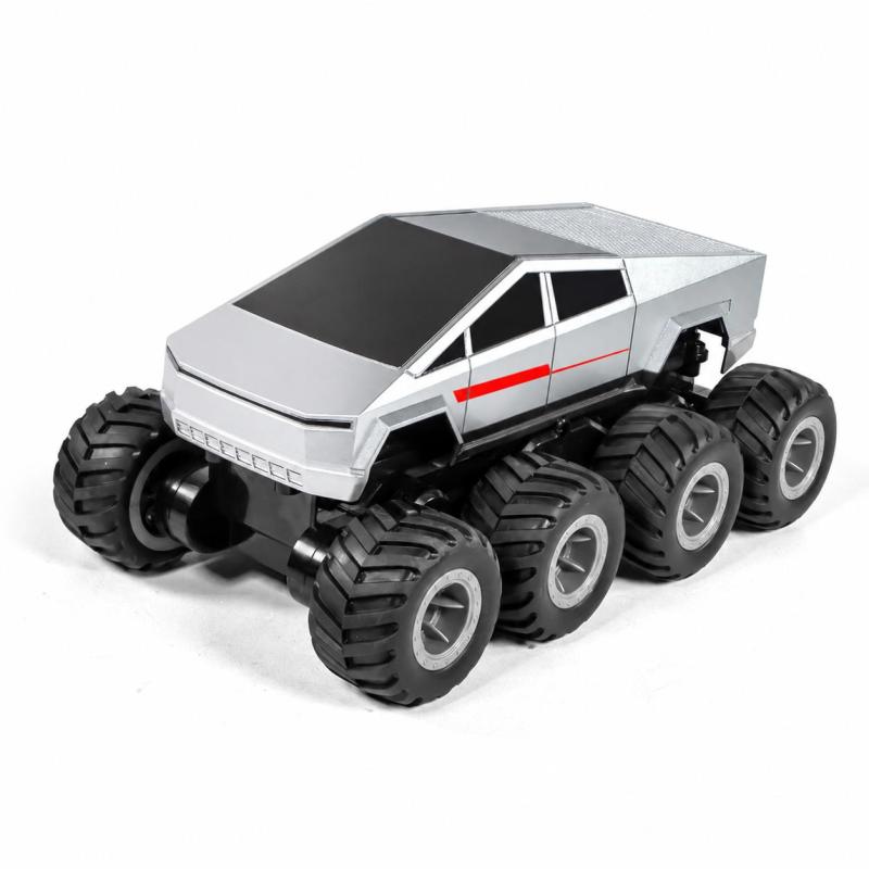 JJRC Amphibious Stunt Car 24x15x12 CM Silver 2.4G Long-Distance Control - 360° Rotation Remote Control Car for Land Water Adventures - Image 1