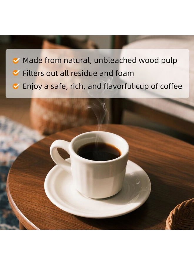 Jokmae Coffee Filters 2 Cone Paper, Disposable Unbleached Coffee Filter #2, Size 2 Coffee Filters Cone, Fit for 2-6 Cup Pour Over or Drip Coffee Makers, 100 Count - Image 5