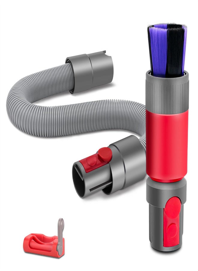 KASTWAVE - Flexible Extension Hose Attachment Dusting Brush for Dyson V7 V8 V10 V11 V15 Outsize Vacuum Cleaner, Soft Dust Removal Brush, Cordless Handheld Vacuum Replacement Parts - Image 1