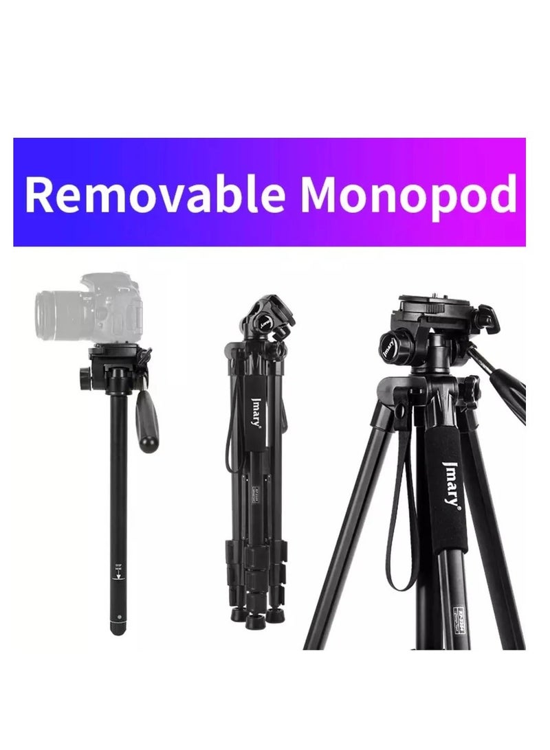 JMARY KP-2254 Camera Tripod for Mobile Phone and SLR Cameras Outdoor Photography Tripod (Black) - Image 3