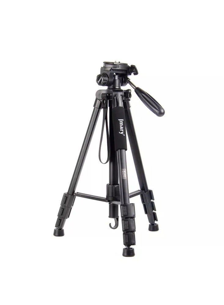JMARY KP-2254 Camera Tripod for Mobile Phone and SLR Cameras Outdoor Photography Tripod (Black) - Image 1