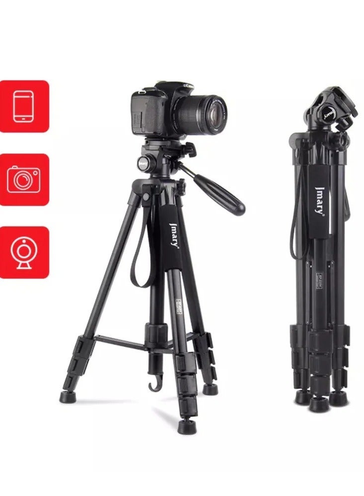 JMARY KP-2254 Camera Tripod for Mobile Phone and SLR Cameras Outdoor Photography Tripod (Black) - Image 2