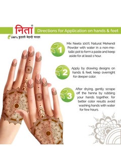 Neeta 100% Pure Henna Powder (Mehendi Powder) Natural Color 1000G (1 Kg) Antidandruff & Natural Conditioning Hair Colour For Men & Women  - Image 5