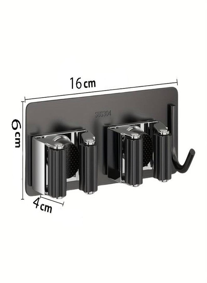 Boniry 1 Pcs Broom Holder Wall Mounted - No Drill Wall Hanger, Mop Holder for Wall - Broom Holder Ideal for Home, Laundry Room - Image 2