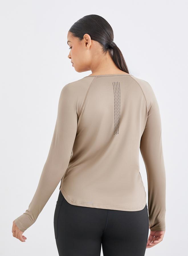 Styli Active Back Straight Lasercut Detail Top - Image 4