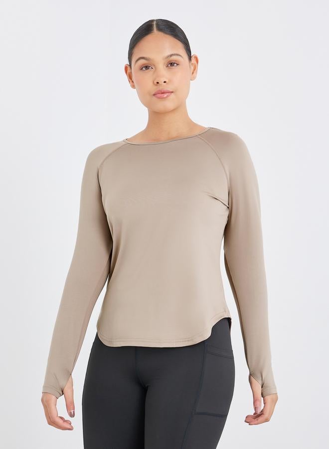 Styli Active Back Straight Lasercut Detail Top - Image 1