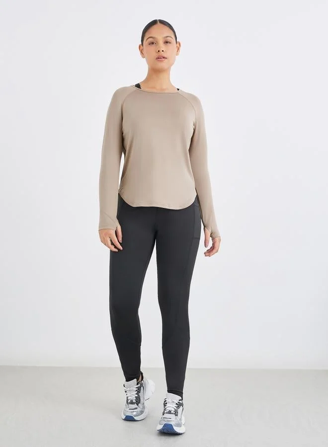 Styli Active Back Straight Lasercut Detail Top