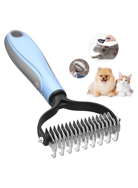 فرشاة تمشيط احترافية لإزالة تشابك شعر القطط والكلاب - مثالية للشعر الطويل والمتساقط متعدد الالوان