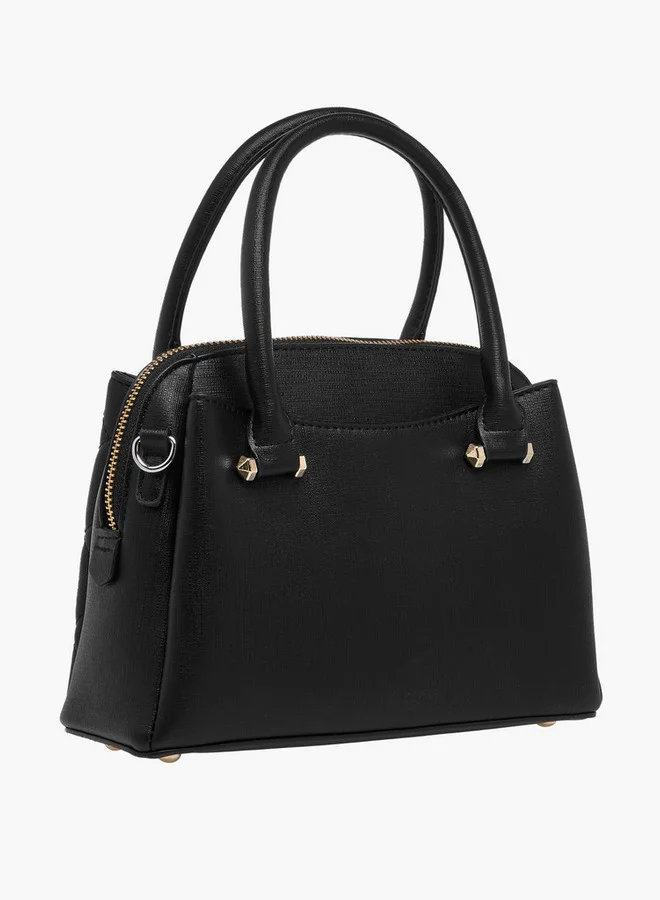 Flora Bella By Shoexpress Quilted Tote Bag with Detachable Strap and Zip Closure