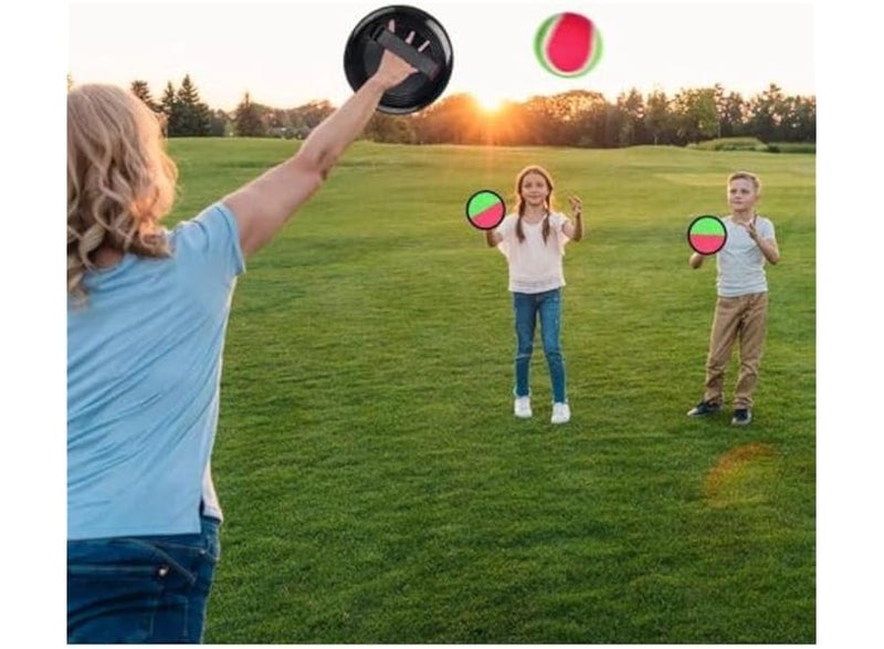 لعبة الكرة والمضرب، كاتش بول ، مع حزام يد ، للعب في الهواء الطلق - Image 3