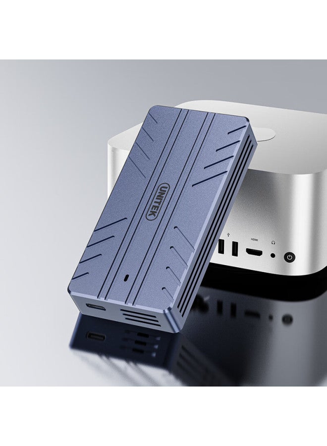 حاوية Unitek 40 جيجابت في الثانية USB4.0 عالية السرعة M.2 NVMe SSD متوافقة مع Thunderbolt 5/4/3 لجهاز Mac Mini ولابتوب سطح المكتب لتوسيع SSD