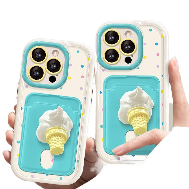 غطاء واقي | حبل تعليق | حامل بطاقات | PC | مقاوم للصدمات لـ iPhone 14 / 14 Plus / 14 Pro / 14 Pro Max | Antique White - Image 3