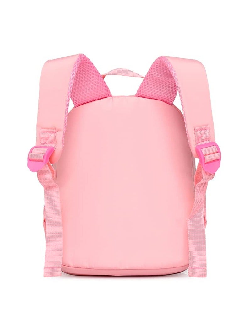 SANMUGEED Backpack for Toddler Kids Cute, Plush Animal Toy for Girl Mini Schoolbag with Plush Animal for Preschool Child - Image 5