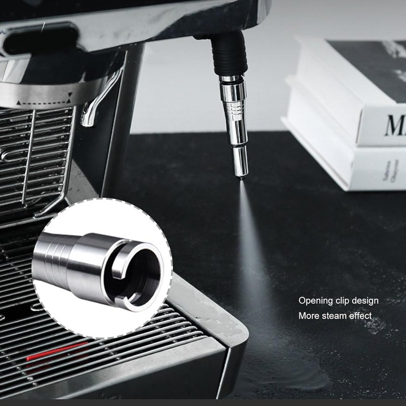 Zudoo طرف فوهة البخار لآلة القهوة Delonghi ECP3420 وEC680، مصنوع من الفولاذ المقاوم للصدأ، بديل لفوهة إنتاج رغوة الحليب في ماكينات القهوة بالبخار القوية. - Image 2