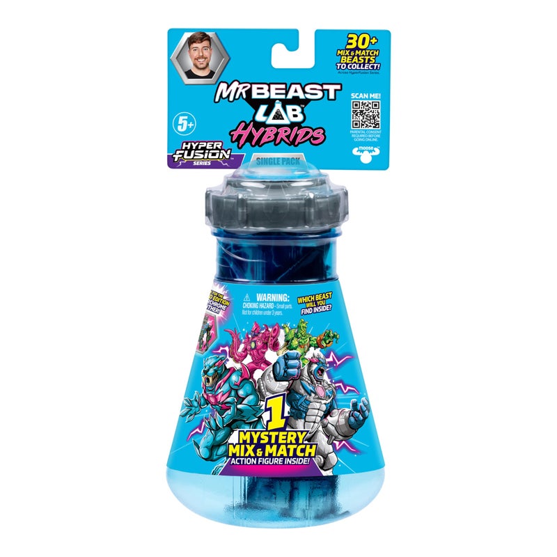 MrBeast Lab مجموعة مزيج مختلط من مختبر مستر بيست - حزمة واحدة مع ملايين التركيبات لإنشاء الوحش النهائي وكشف أجزاء الوحش الفردية لإنشاء 1 من 10 شخصيات هجينة 4 لجمعها - Image 3