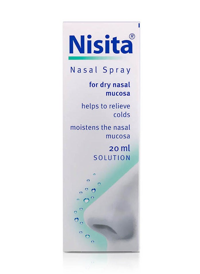 Nisita Nisita Nasal Spray- For Dry Nasal Mucosa 20ml  - Image 2